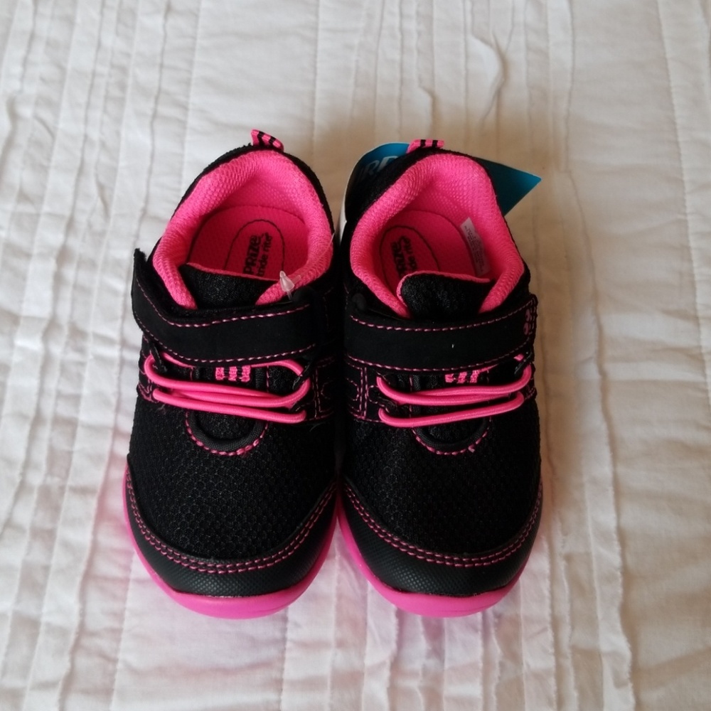 Stride Rite Surprize Black and Pink Shoes